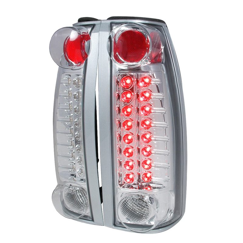 1988-2000 Chevy Silverado/Tahoe/Suburban/Sierra/Yukon LED Tail Lights Chrome