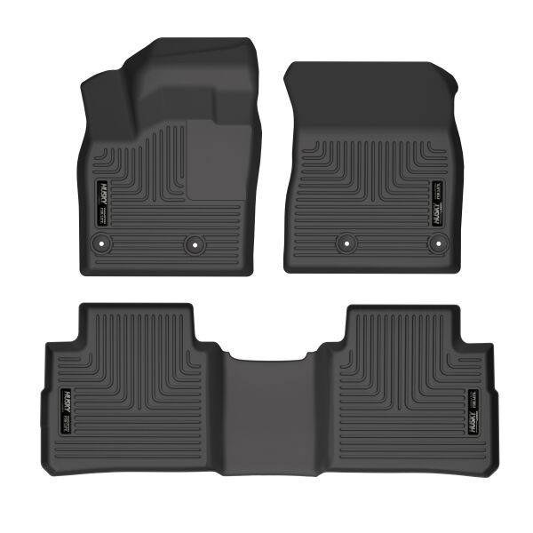 Tapetes Husky Weatherbeater 1ra y 2da Fila color Negro para X-trail 22 - 25