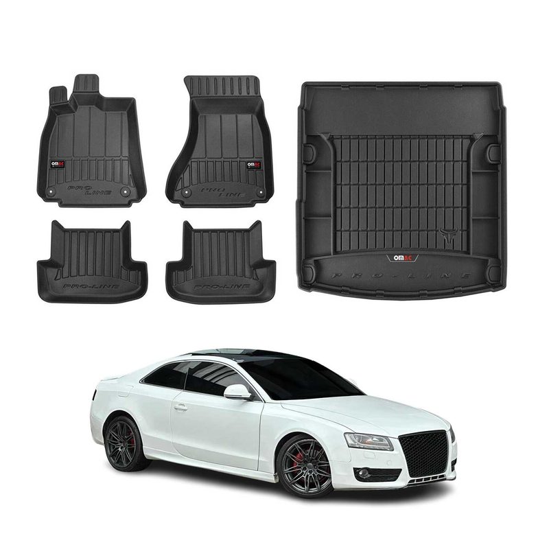 2008-2016 Audi A5 S5 A5 Quattro Coupe OMAC Premium Floor Mats & Cargo Liners