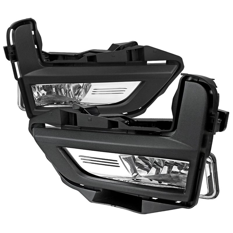 2017-2018 Nissan Rogue H8 Fog Lights Kit Chrome Housing/Clear Lens