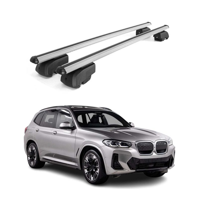 2021-2026 BMW iX3 G08 Roof Rack Cross Bars Silver