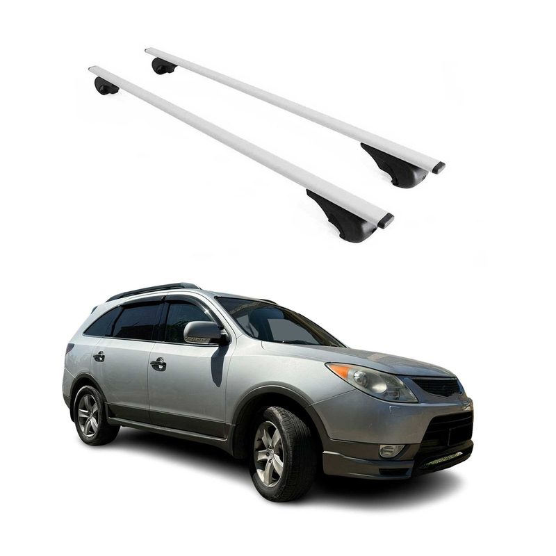 2007-2012 Hyundai Veracruz Roof Rack Cross Bars Silver