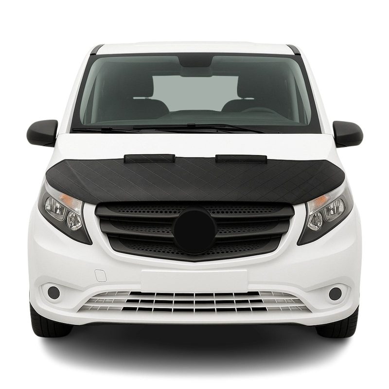 2016-2024 Mercedes Metris Car Bonnet Mask Hood Bra Diamond Half Black