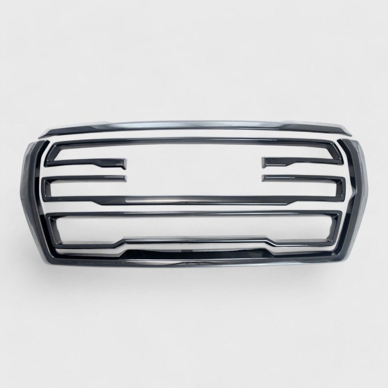 2021-2024 GMC Yukon Grille Overlay Gloss Black 5Pcs ABS Plastic