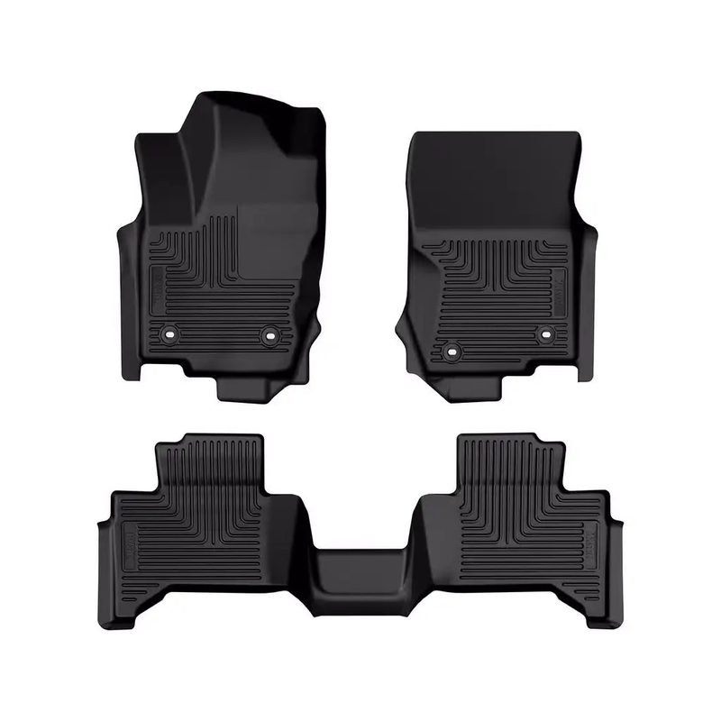 Tapetes Husky Weatherbeater 1ra y 2da Fila color Negro para LandCruiser 24 - 25