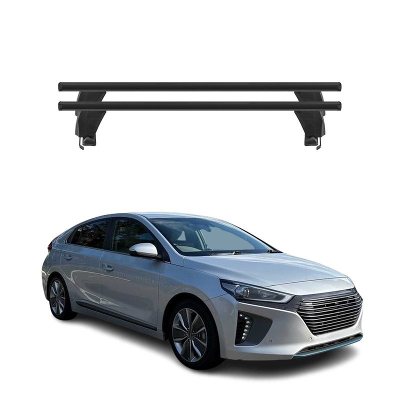 2017-2022 Hyundai Ioniq Roof Rack Cross Bars Black