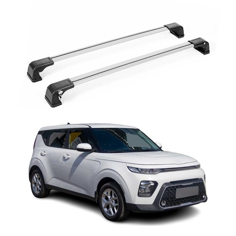 2020-2022 Kia Soul Roof Rack Cross Bars Silver