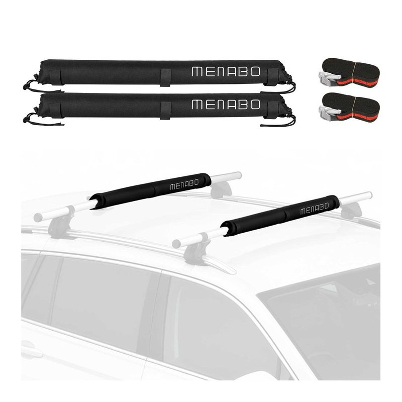 Car Roof Rack Pads Surfboard Kayak Canoe Crossbars Protection 2 Pcs Set