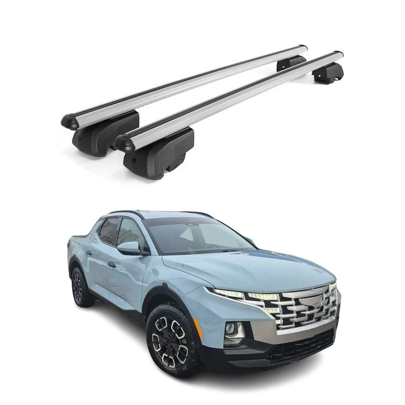 2022-2026 Hyundai Santa Cruz Roof Rack Cross Bars Silver
