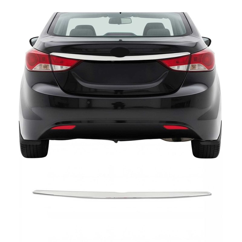 2011-2016 Hyundai Elantra Rear Trunk Tailgate Door Handle Cover Stainless Steel Silver