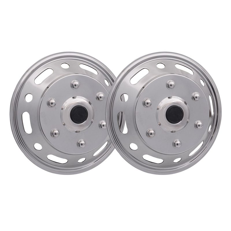 2013-2021 Nissan NV200 Wheel Simulator Hubcaps Front Chrome Silver Steel