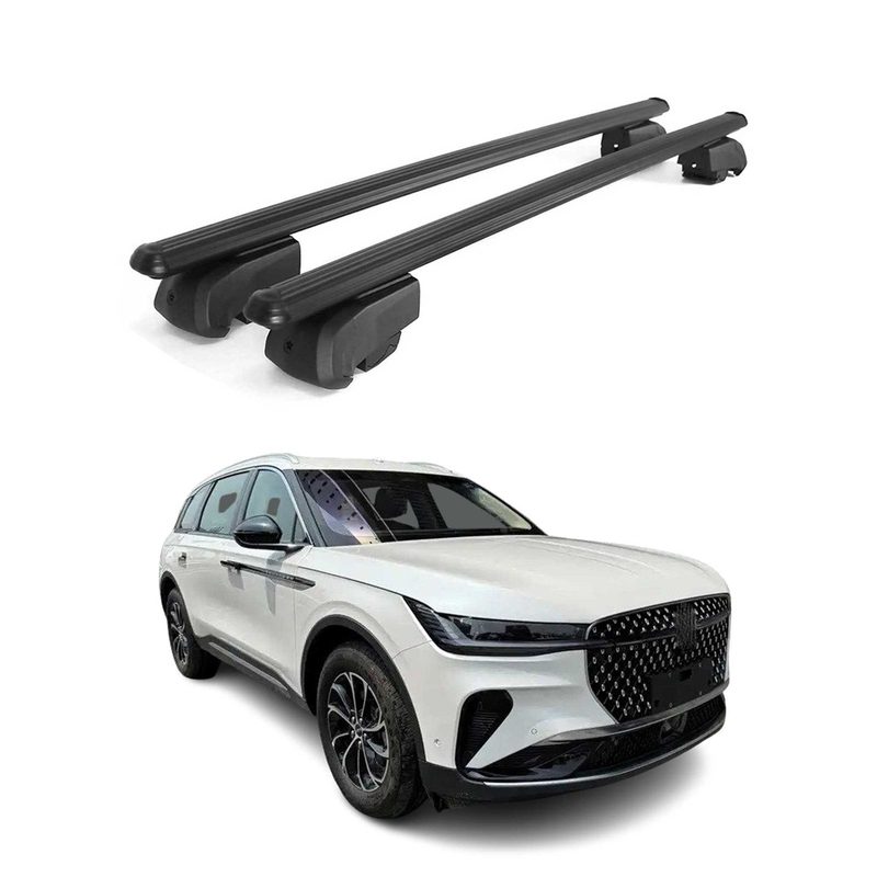 2024-2026 Lincoln Nautilus Roof Rack Cross Bars Luggage Carrier Alu Black 2x