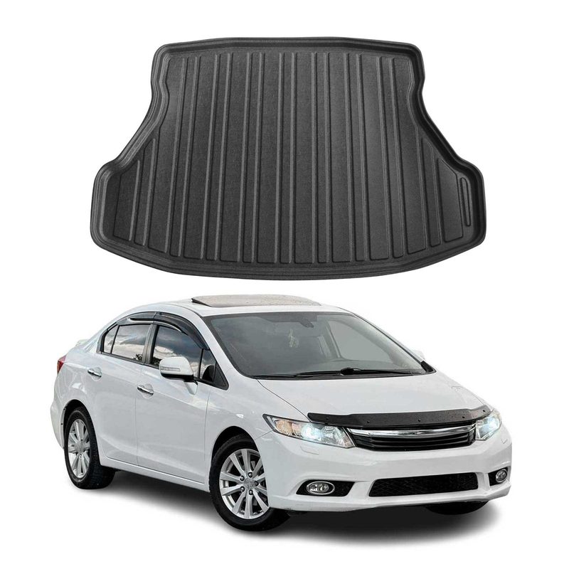 2012-2015 Honda Civic Sedan Cargo Liner Trunk Mat All Weather Black