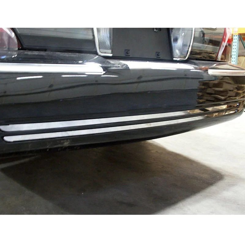 1998-2011 Mercury Grand Marquis Rear Bumper Accent 2Pcs Stainless Steel Silver