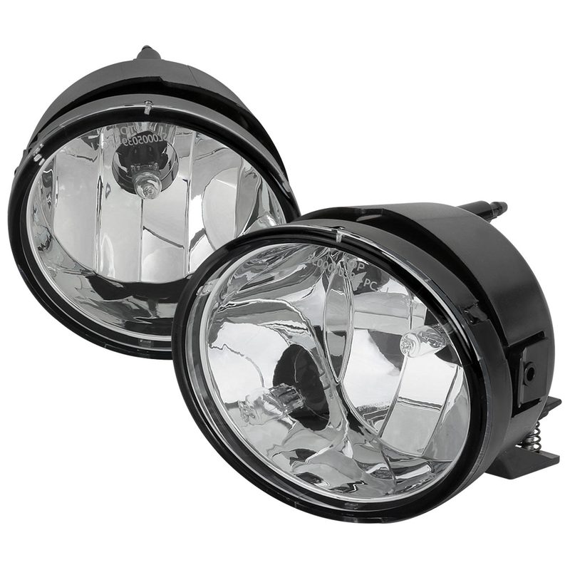 2004-2015 Nissan Titan/ 2005-2007 Armada Bumper Fog Lights Chrome/Clear Lens