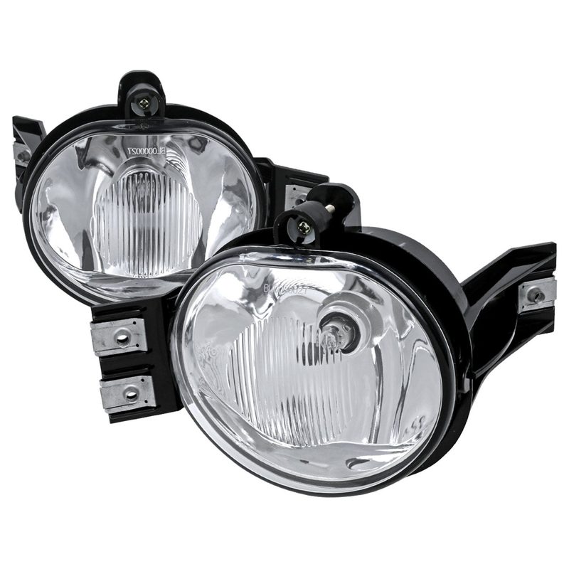 2002-2009 Dodge RAM/Durango 9006 Fog Lights Kit Chrome Housing/Clear Lens