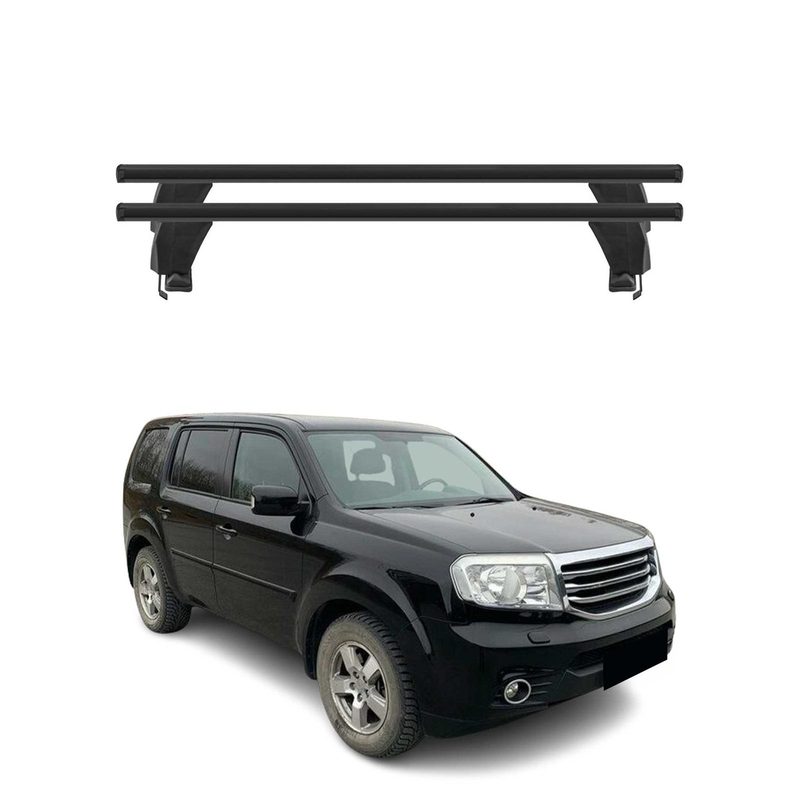 2009-2015 Honda Pilot Roof Rack Cross Bars Black