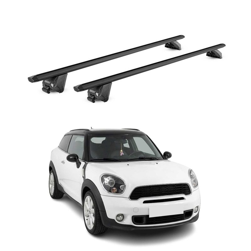Roof Rack Cross Bars for Mini Cooper Paceman R61 2013-2016 Aluminium Black 2x