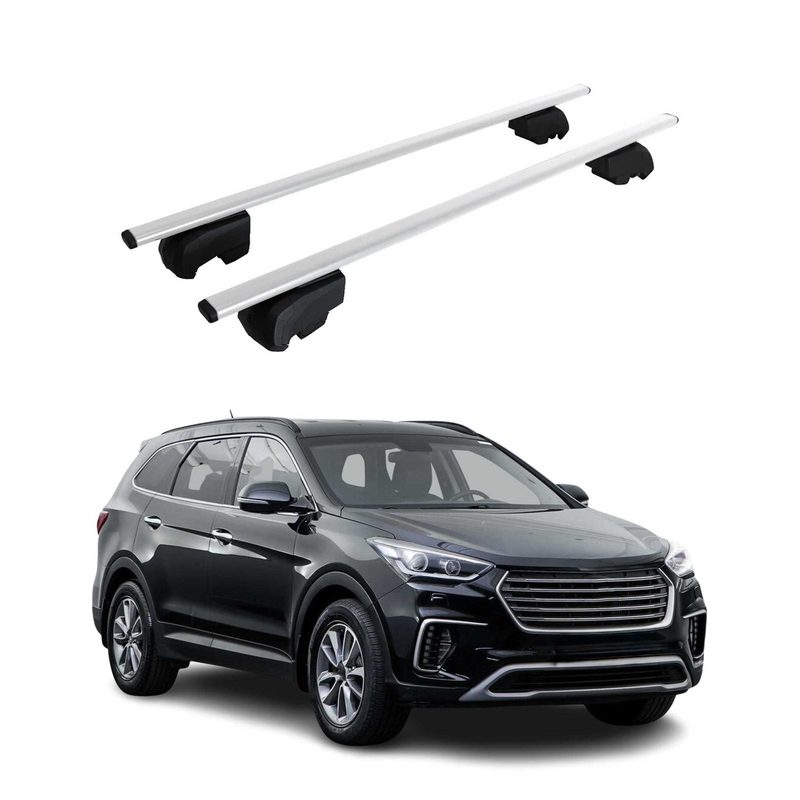 Roof Racks Cross Bars for Hyundai Santa Fe Sport / Santa Fe LWB 2013-18 Gray 2x