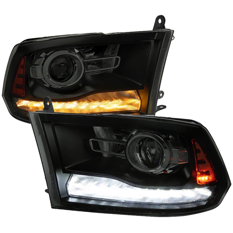 2009-2018 Dodge RAM 1500 / RAM 2500 3500 LED Bar Headlights Smoke