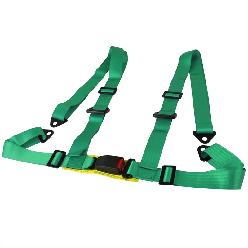 Universal Green 4 Point Racing Seat Belt Buckle Safety Harness
