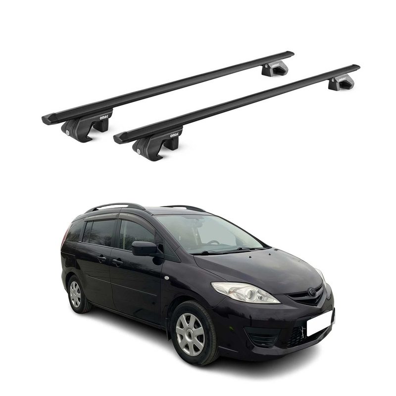 2006-2015 Mazda 5 Roof Rack Cross Bars Black
