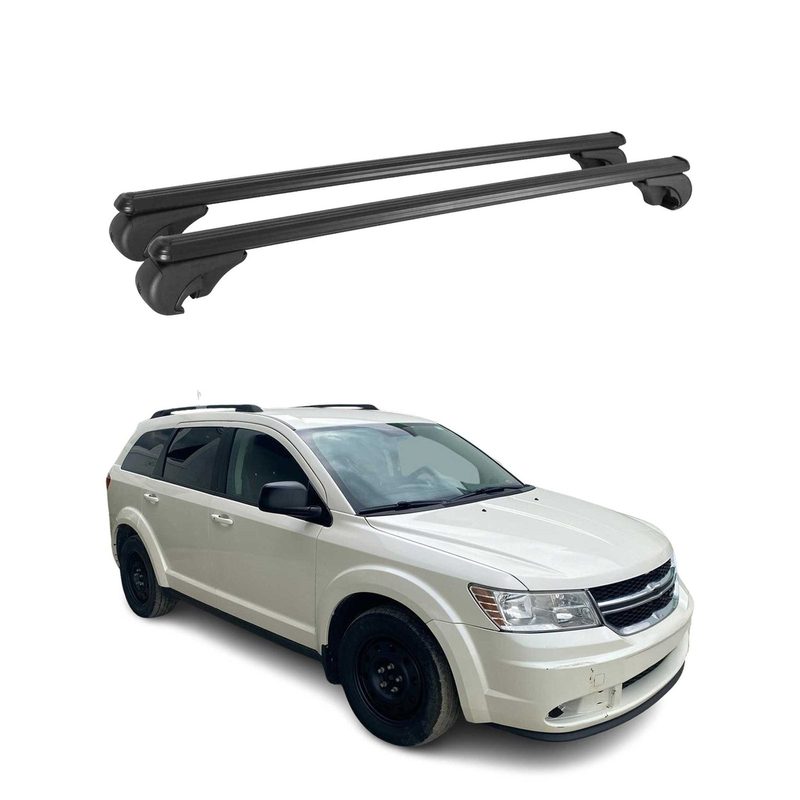 2009-2020 Dodge Journey Roof Rack Cross Bars Black