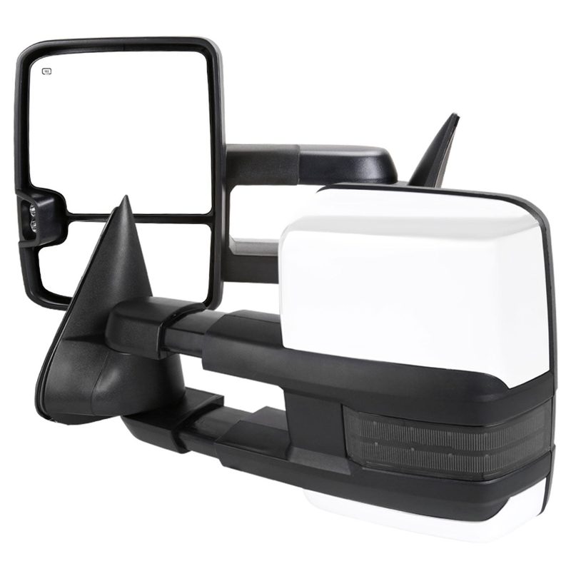 1988-2000 Chevy C/K Tahoe Yukon/Suburban Heated Towing Mirrors Amber &Smoke